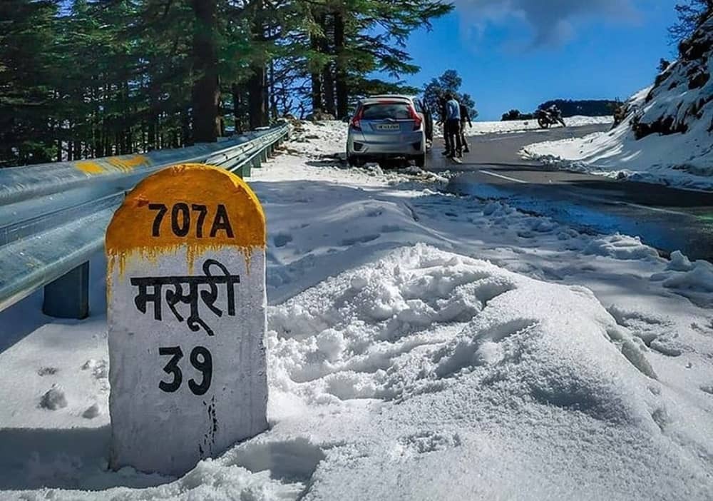 Mussoorie Snowfall Places in Uttrakhand